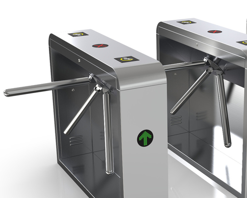 Easy Installation Tripod Pedestrian Turnstile RFID Access Control System 304 Stainless Steel